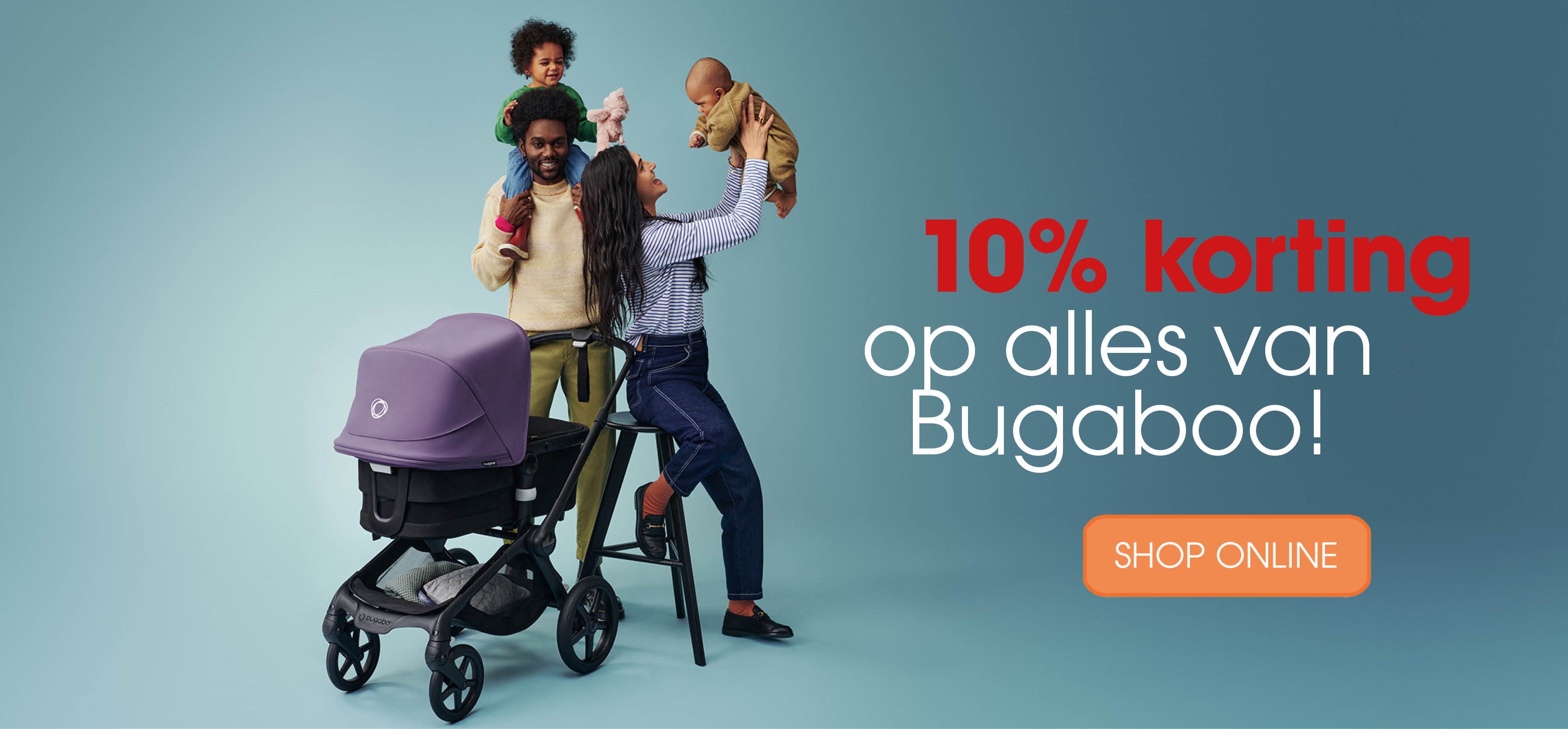 10% korting op alles van Bugaboo