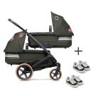 Joolz Geo³ Tweeling Kinderwagen Filling Pieces met gratis 2 paar schattige mini-sneakertjes