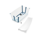 Stokke Flexi Bath Transparant Blue (blauw) met newborn support