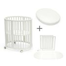 Stokke® Sleepi Mini Bed V3 White Incl. Mini Matras met gratis bijpassende uitbreidingsset
