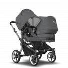 Bugaboo Donkey5 duo kinderwagen Graphite - Grey Melange online kopen? | BabyPlanet