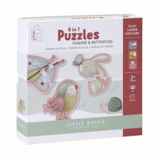 Little Dutch Vormen Puzzels Flowers & Butterflies online kopen? | BabyPlanet