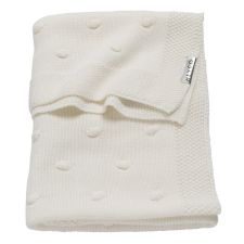 Meyco ledikantdeken knots off white online kopen? | BabyPlanet