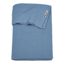 Meyco gebreide deken voor ledikant en campeerbed Mini Relief Denim online kopen? | BabyPlanet