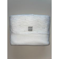 Nanami ledikantdeken Knit Rib dubbel off white online kopen? | BabyPlanet