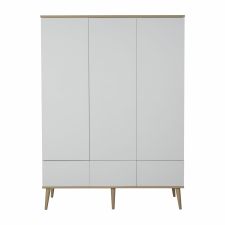 Quax 3-deurskast Flow White & Oak