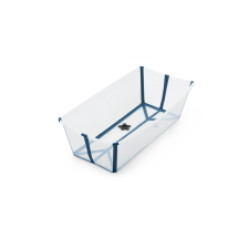Stokke Flexi Bath Transparant Blue - opvouwbaar babybadje