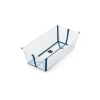 Stokke Flexi Bath XL Transparant Blue - opvouwbaar babybadje