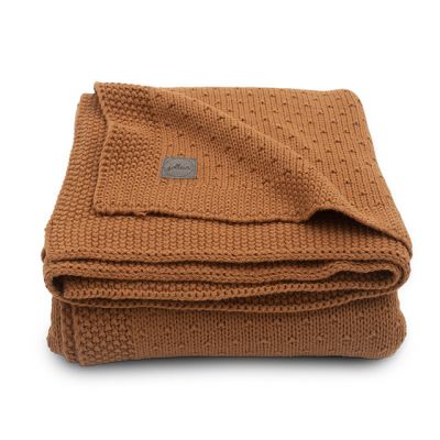 Jollein deken Bliss knit gebreid caramel online kopen? | BabyPlanet