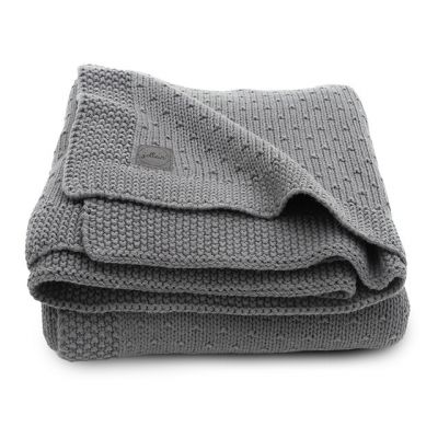 Jollein deken Bliss knit gebreid storm grey online kopen? | BabyPlanet