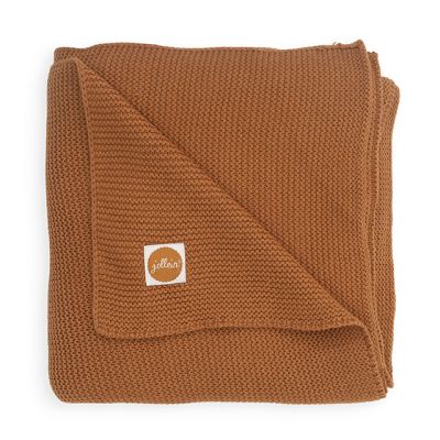 Jollein deken Basic knit gebreid caramel online kopen? | BabyPlanet