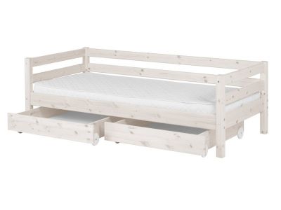 Flexa Classic bedbank met 2 lades white wash online kopen? | BabyPlanet