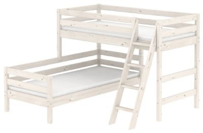 Flexa Hoekstapelbed Classic White Wash