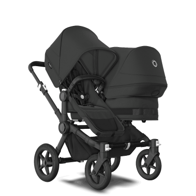 Bugaboo Donkey5 duo kinderwagen Black- midnight black online kopen? | BabyPlanet