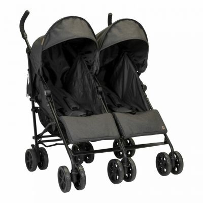 Topmark Twin Buggy Bobby Zwart