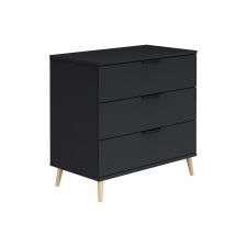 Paidi - Transland Commode Melle Zwart - Eiken