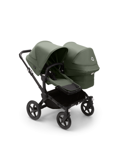 Bugaboo Donkey5 duo kinderwagen Black - Forest Green online kopen? | BabyPlanet