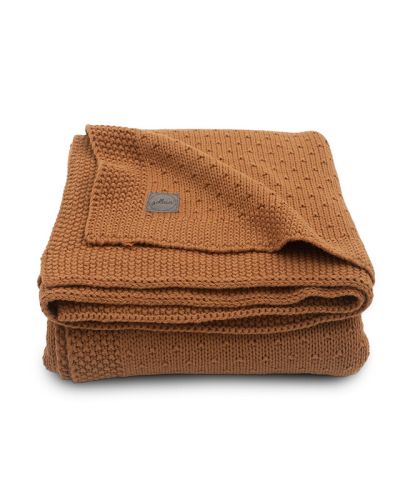 Jollein deken Bliss knit gebreid caramel online kopen? | BabyPlanet