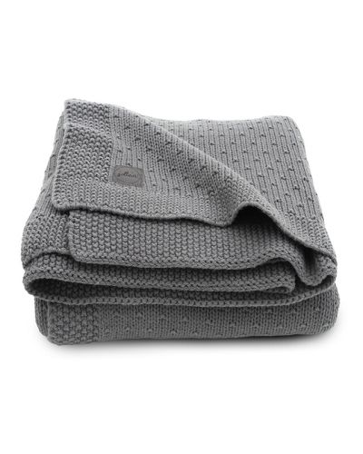 Jollein deken Bliss knit gebreid storm grey online kopen? | BabyPlanet