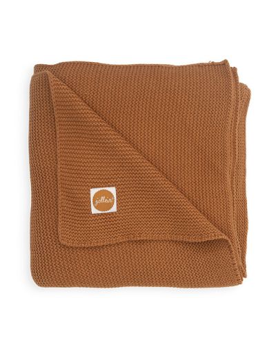 Jollein deken Basic knit gebreid caramel online kopen? | BabyPlanet