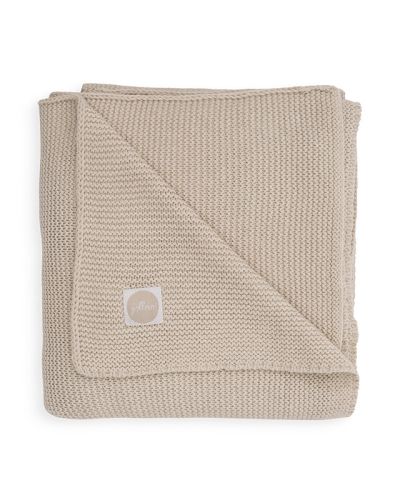 Jollein deken Basic knit gebreid nougat online kopen? | BabyPlanet