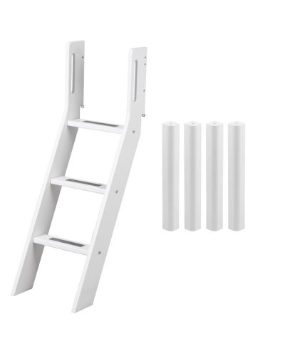 Schuine ladder en poten voor halfhoogslaper Flexa White | BabyPlanet
