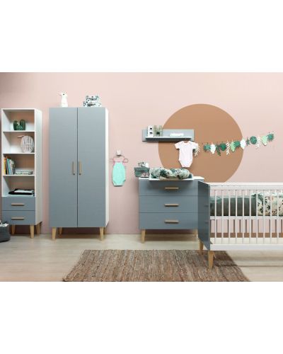 Bopita 4 delige Babykamer Emma Wit-Grijs