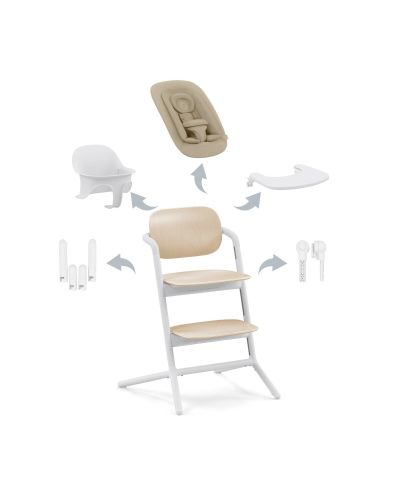 Cybex LEMO 4 in 1 KInderstoel Sand White online bestellen? | BabyPlanet