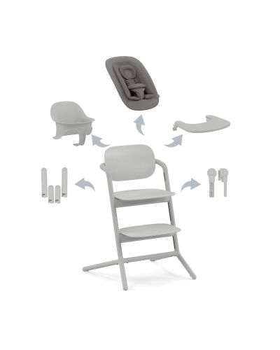 Cybex LEMO 4 in 1 KInderstoel Suede Grey online bestellen? | BabyPlanet