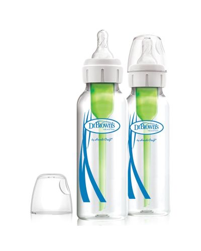 Dr. Browns 2-pack standaardfles Glas Options+ 250 ml online kopen? | BabyPlanet