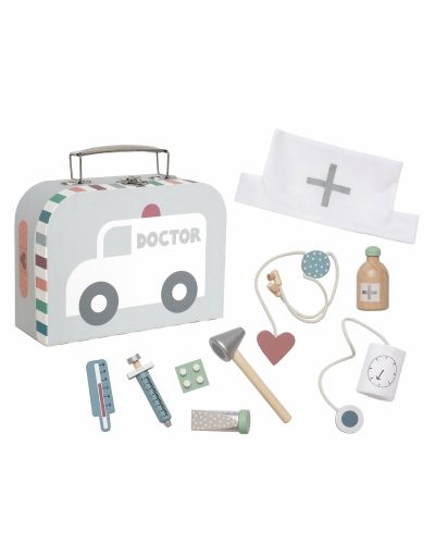 Jabadabado Dokterskoffertje Zilvergrijs
