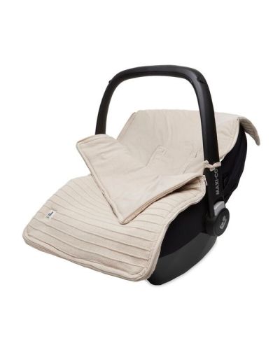 Jollein voetenzak autostoel Basic Knit Caramel online kopen? | BabyPlanet