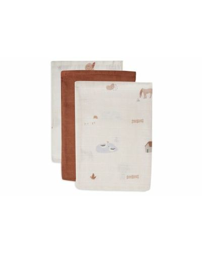 Jollein Hydrofiel Washandjes Farm