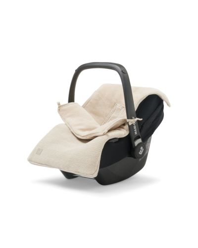 Jollein voetenzak autostoel Basic Knit Nougat online kopen? | BabyPlanet