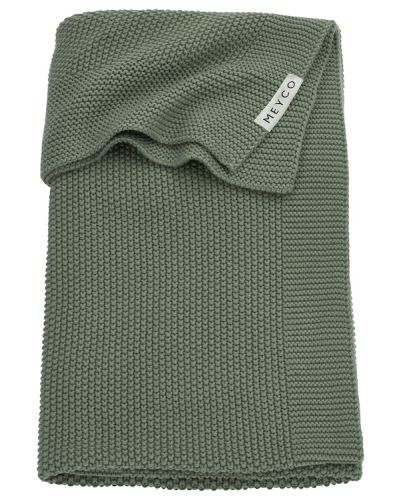 Meyco Ledikantdeken Mini Relief Forest Green Gots online kopen? | BabyPlanet