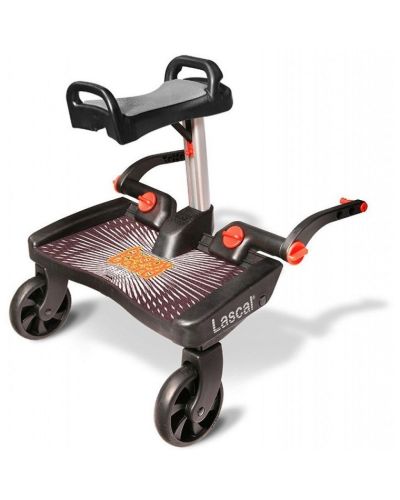 Lacal Buggyboard maxi+ zwart met grijs zadel online kopen? | BabyPlanet