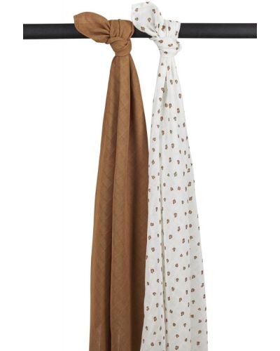 Meyco Hydrofiele Swaddles Mini Panther Toffee 2-pack
