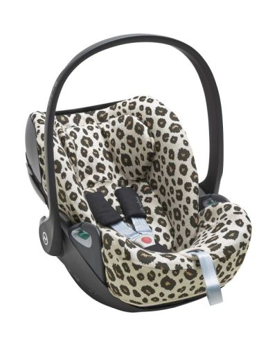 Meyco Autostoelhoes 0+ Cloud Z2 Leopard Sand Melange