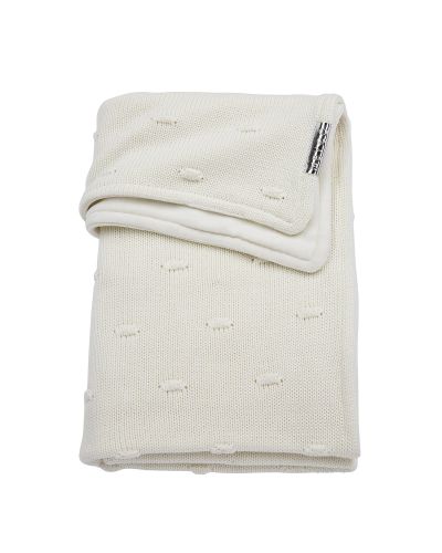 Meyco wiegdeken knots velours offwhite online kopen? | BabyPlanet