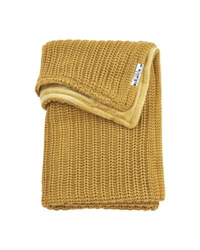 Meyco ledikantdeken Herringbone Velvet Honey Gold online kopen? | BabyPlanet