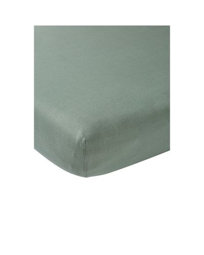 Meyco wieg hoeslaken jersey stone green online kopen? | BabyPlanet