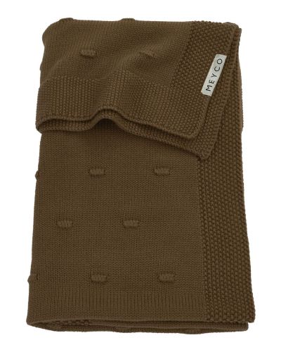 Meyco ledikantdeken knots chocolate online kopen? | BabyPlanet