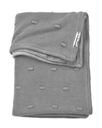 Meyco ledikantdeken velvet knots grijs online kopen? | BabyPlanet