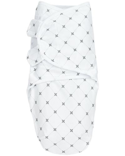 Meyco X Mrs. Keizer Inbakerdoek SwaddleMe 4-6 mnd Louis Grijs online kopen? | BabyPlanet