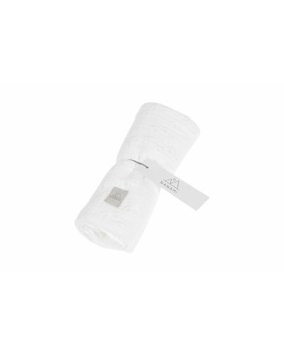 Nanami Luierdoek 60 x 60 Embroydery Off White