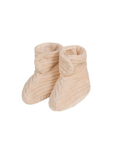 Nanami Slofjes Mini Rib Velvet Naturel 6-12 Maanden online kopen? | BabyPlanet