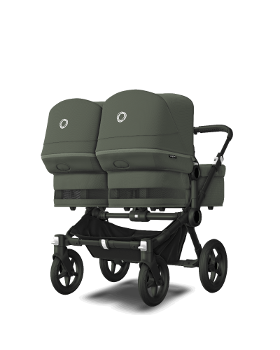 Bugaboo Donkey5 tweeling kinderwagen black - forest green online kopen? | BabyPlanet