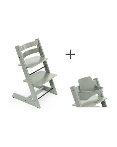 Stokke Tripp Trapp Kussen Glacier Green inclusief bijpassende Babyset