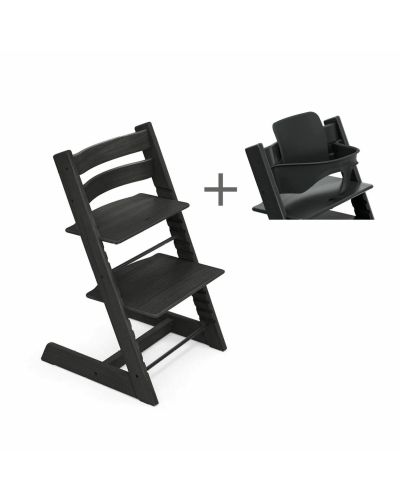 Stokke® Tripp Trapp® Oak Black Incl. BabySet™ Black