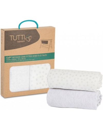 Topmark hoeslaken Cozee babywieg grey/cloud online kopen? | BabyPlanet